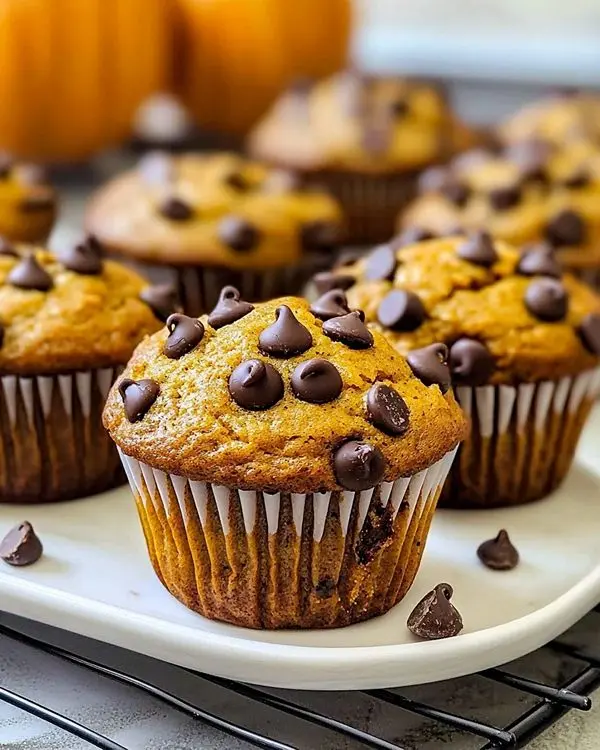 Ultimate Pumpkin Chocolate Chip Muffins 2 Chocolate Pumpkin Muffins
