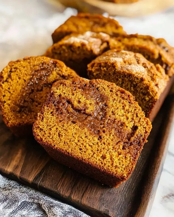 Mini Pumpkin Bread with Cinnamon Swirl 4 Cinnamon Swirl Pumpkin Bread Mini Loaves