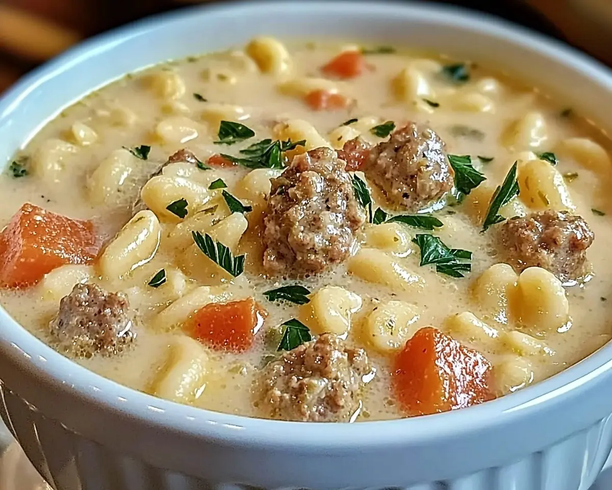 Creamy Parmesan Italian Sausage Ditalini Soup 1 Creamy Parmesan Italian Sausage Ditalini Soup