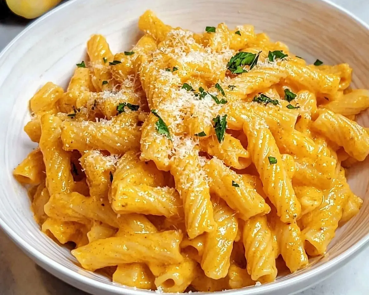 Creamy Pumpkin Pasta Recipe 1 Creamy Pumpkin Pasta