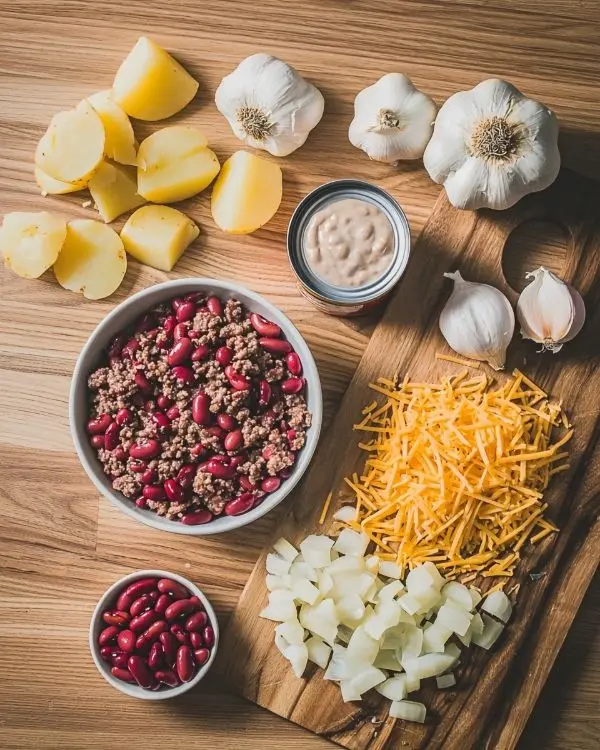 Slow Cooker Cowboy Casserole 2 Crock Pot Cowboy Casserole ingredients