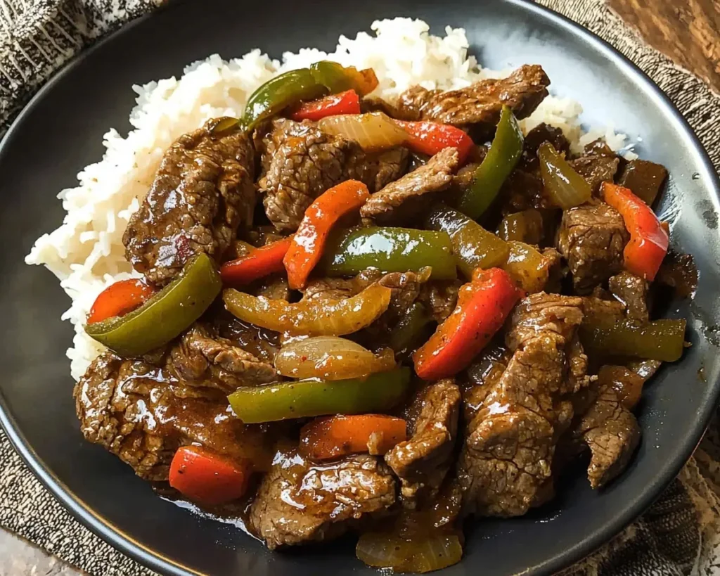Crock Pot Pepper Steak
