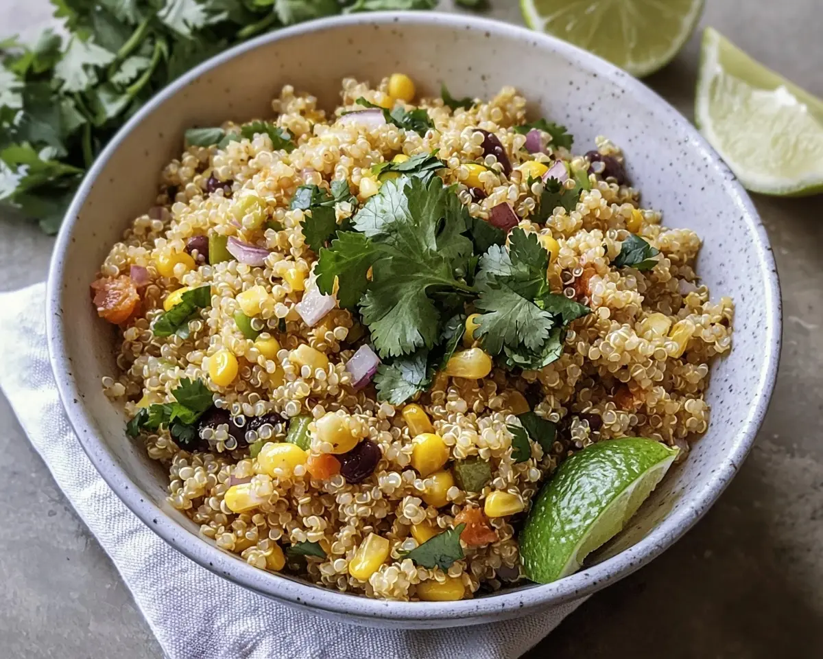 Dairy-Free Mexican Street Corn Quinoa Salad