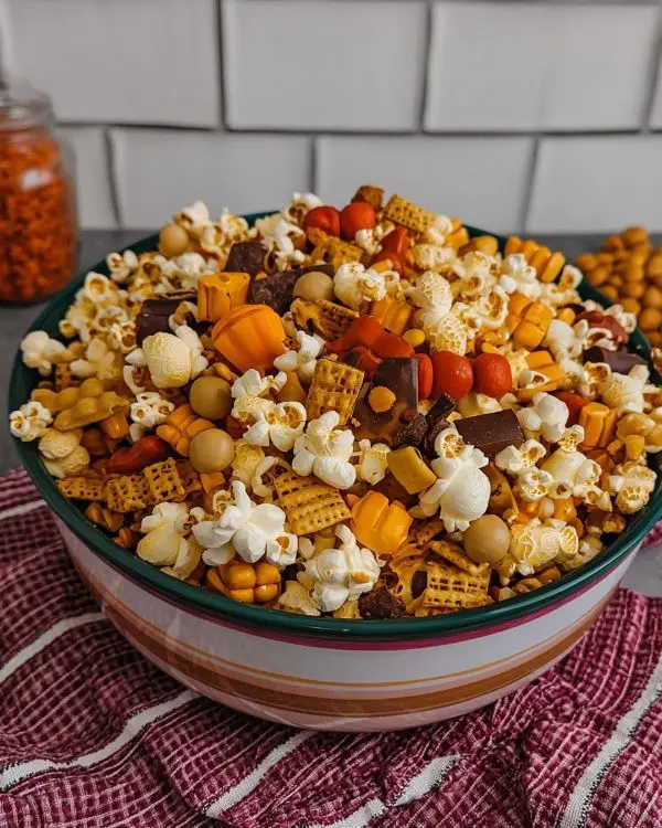 Harvest Popcorn Snack Mix 4 Fall Hosting Snacks