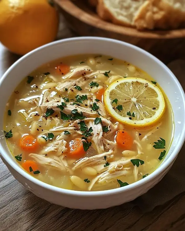 Greek Lemon Chicken Soup 4 Greek Lemon Chicken Soup recipe