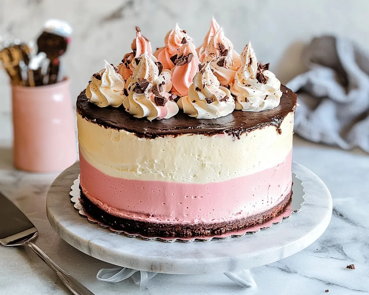 High Altitude Neapolitan Cake 1 High Altitude Neapolitan Cake