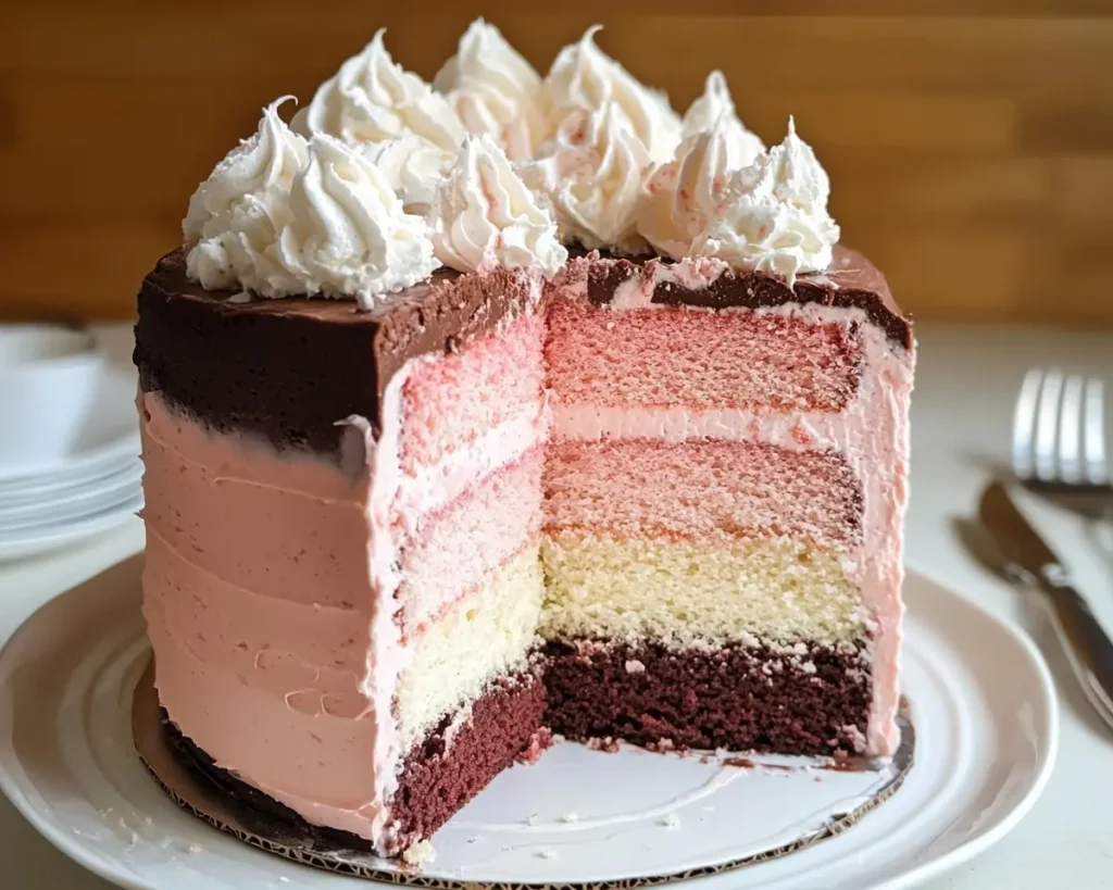 High Altitude Neapolitan Cake 3 High Altitude Neopolitan Cake