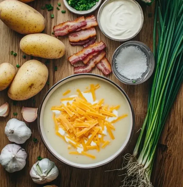 Copycat Outback Loaded Baked Potato Soup Recipe 2 Ingredients for Loaded Baked Potato Soup recipe