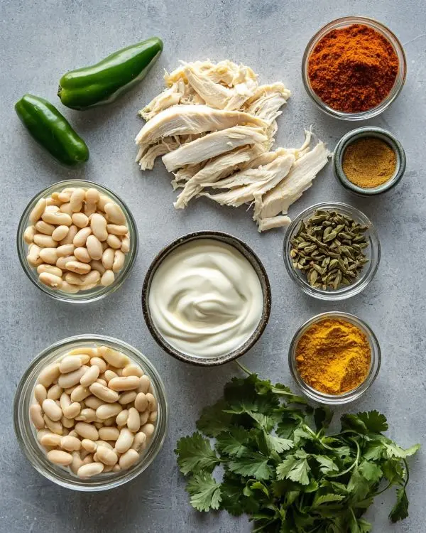 The BEST Creamy White Chicken Chili Recipe 2 Ingredients for Plain Chicken White Chicken Chili