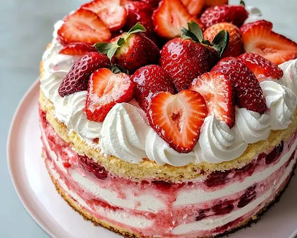 Strawberry Shortcake Layer Cake Recipe 4 Italian Strawberry Cake