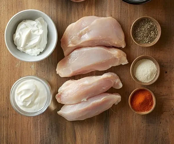Creamy Ranch Chicken Crock Pot 2 Main ingredients for Crock Pot With Chicken