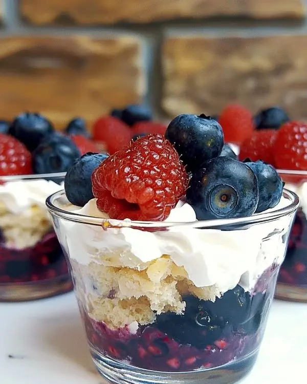 Mixed Berry Mini Trifles 4 Mixed Berry Mini Trifles recipe