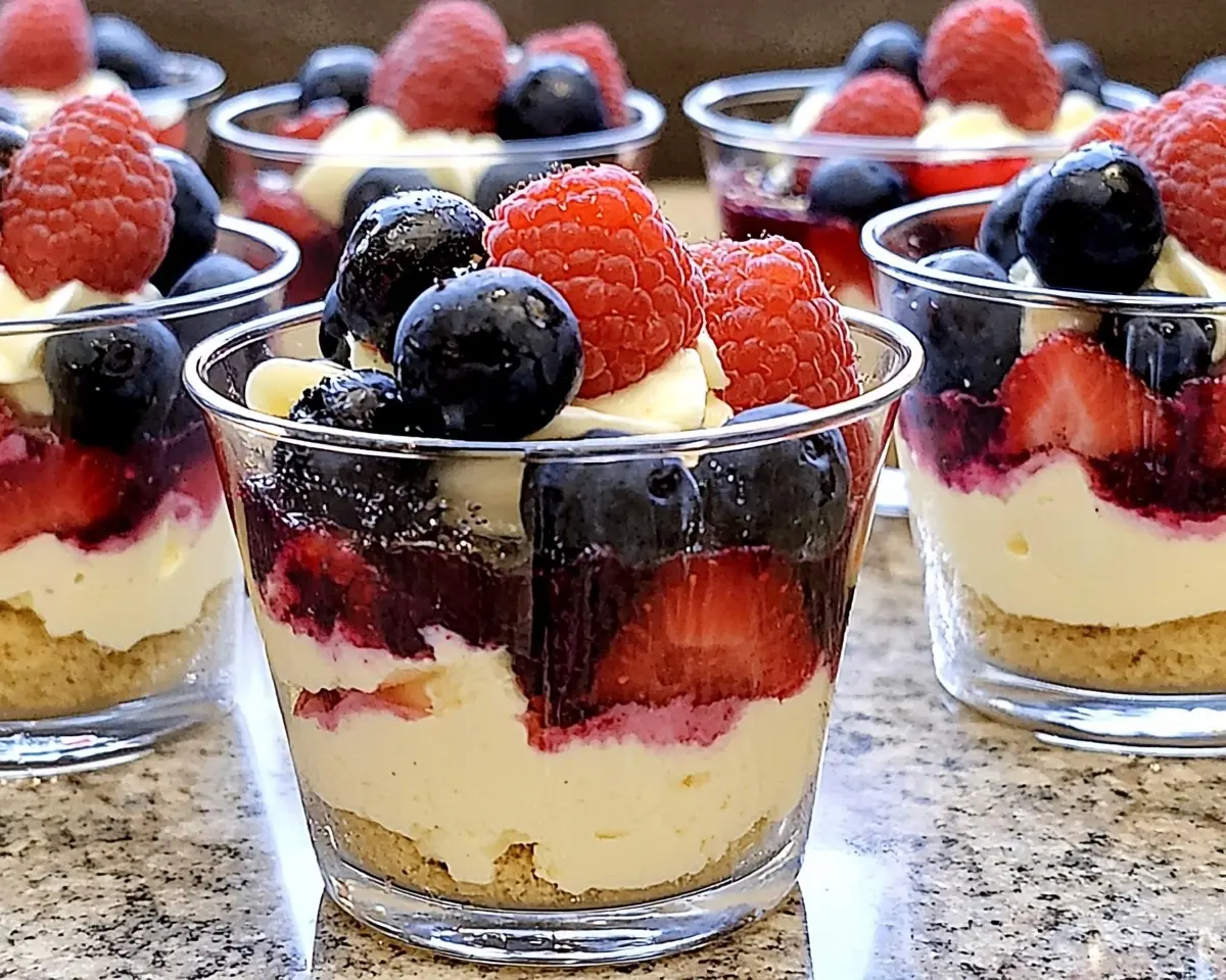 Mixed Berry Mini Trifles 1 Mixed Berry Mini Trifles