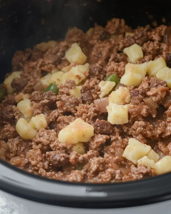 Slow Cooker Cowboy Casserole 3 Preparation of Slow Cooker Cowboy Casserole