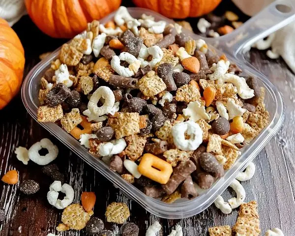 Sweet Fall Snack Mix 3 Salty Fall Snack Mix