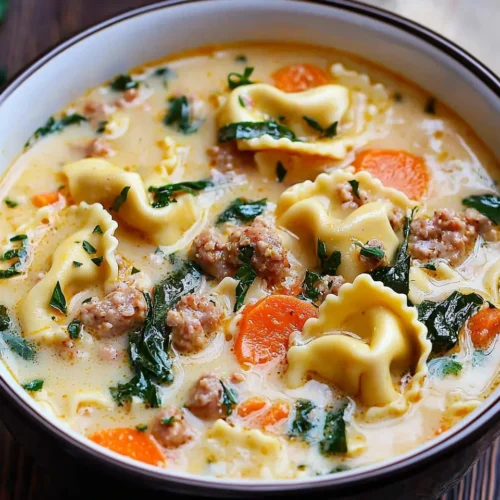 Sausage Tortellini Soup with Spinach Recipe 5 Sausage Tortellini Soup with Spinach