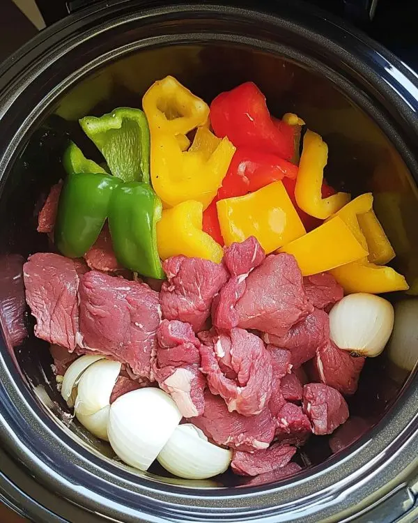 Crock Pot Pepper Steak 3 Sirloin Steak In Crockpot Slow Cooker