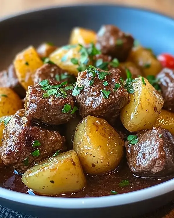 Slow Cooker Garlic Butter Beef Bites 4 Slow Cooker Garlic Butter Beef Bites recipe
