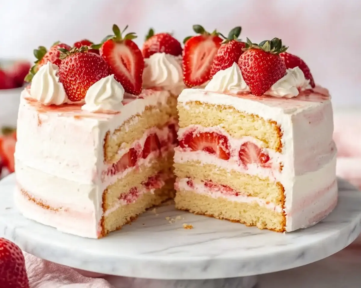Strawberry Shortcake Layer Cake