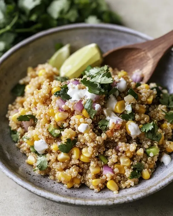 Dairy-Free Mexican Street Corn Quinoa Salad 4 Summer Quinoa Recipes