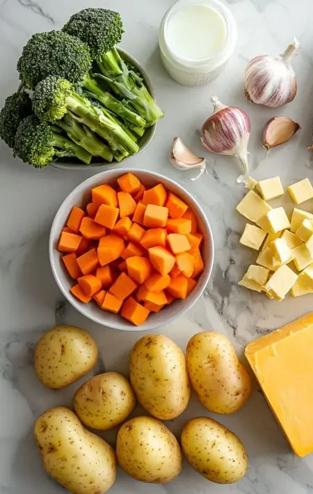 Ultimate Creamy Vegetable Soup 2 The igredients for Thick Vegetable Soup