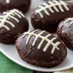fudgy football brownies