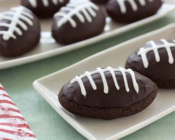 Fudgy Football Brownies 3 fudgy football brownies recipe