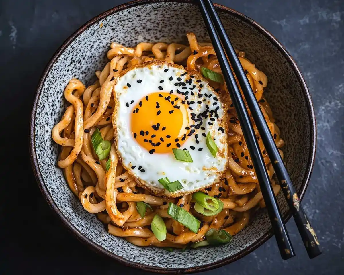 10 Minute Chili Oil Udon Noodles