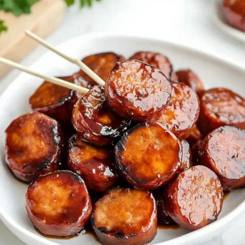 4 Ingredients BBQ Sausage Bites 5 4 Ingredients BBQ Sausage Bites