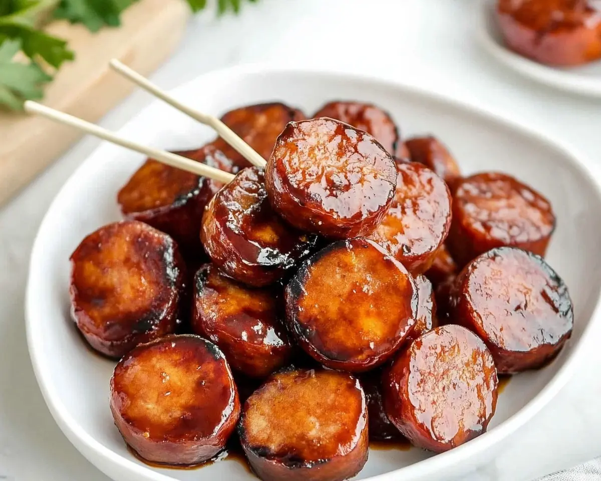 4 Ingredients BBQ Sausage Bites