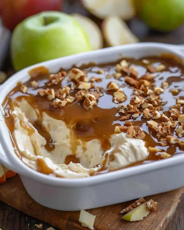Easy Caramel Apple Cheesecake Dip Recipe 3 Apple Cheesecake Dip