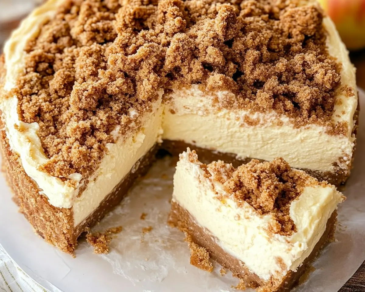 Apple Crumble Cheesecake