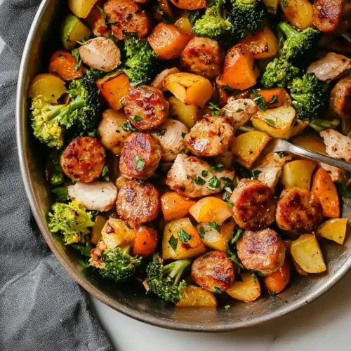 Chicken Apple Sausage Sheet Pan Dinner 5 Apple Sausage Sheet Pan Dinner