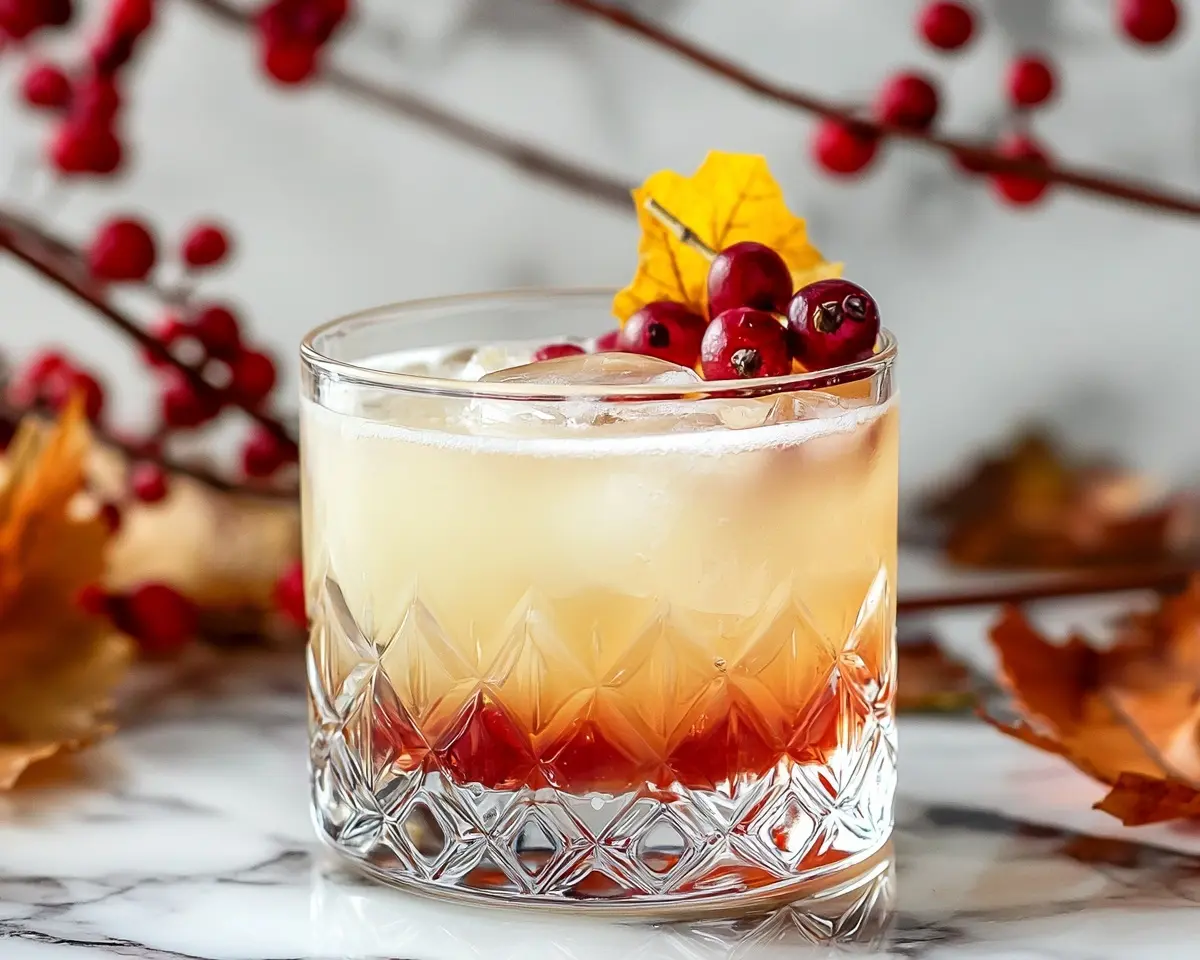 Autumn Gin Sour
