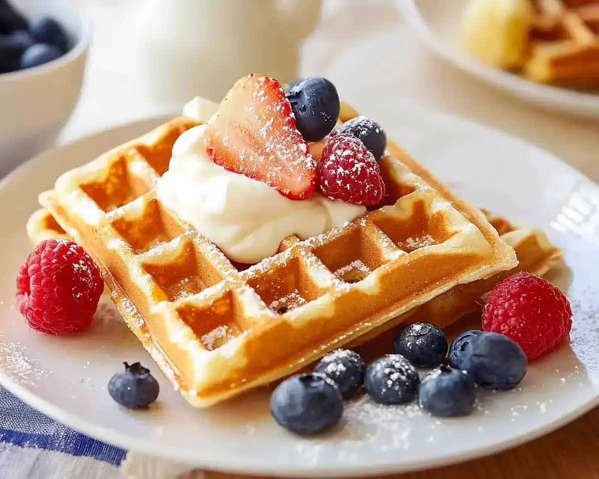 Belgian Waffle Recipe 1 Belgian Waffle