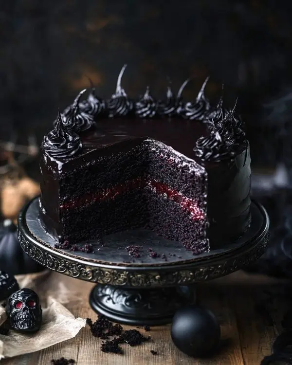 Black Velvet Halloween Cake 7 Black Velvet Cake