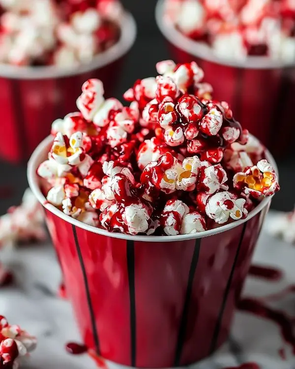 Bloody Red Velvet Popcorn 4 Bloody Red Velvet Popcorn recipe