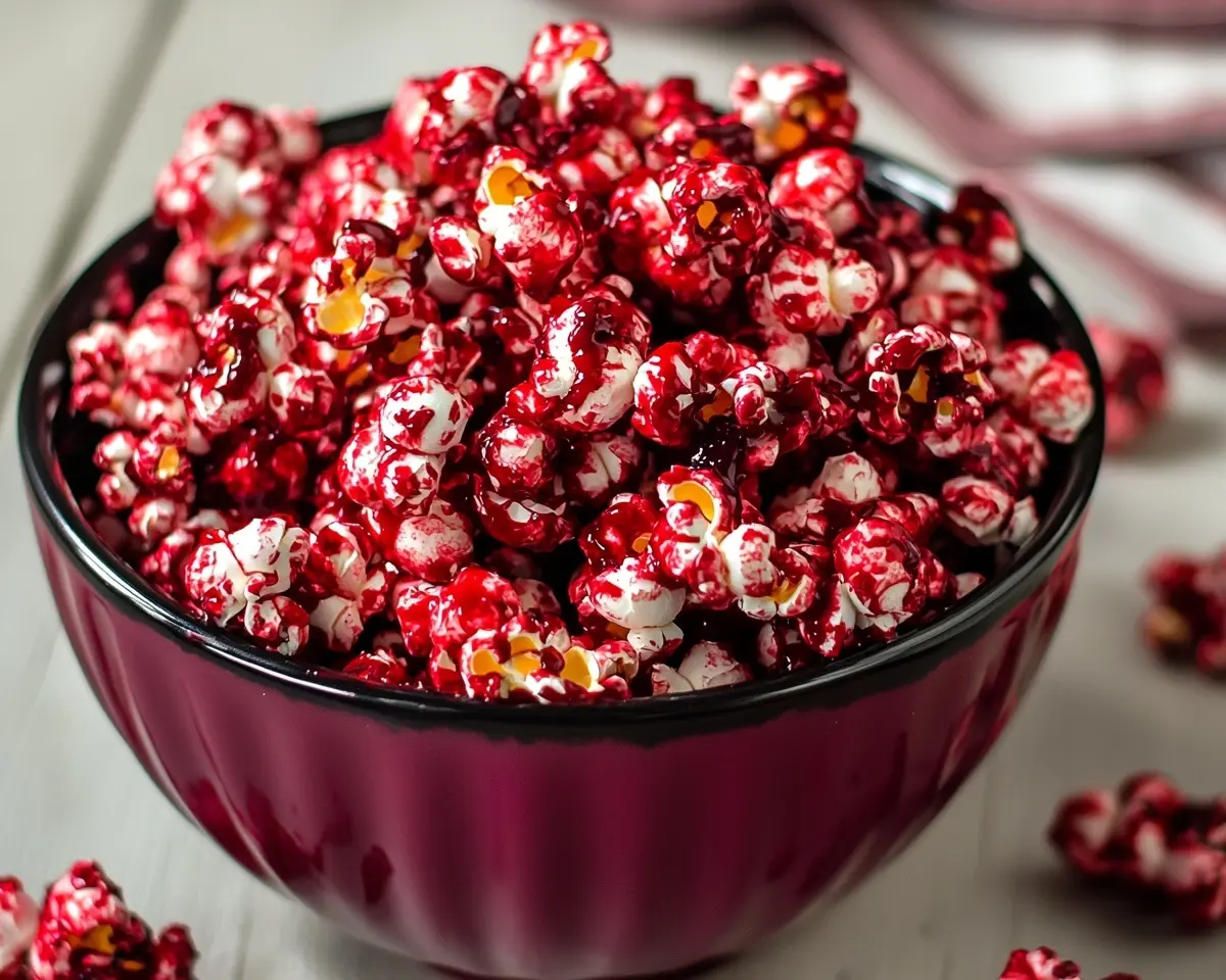 Bloody Red Velvet Popcorn