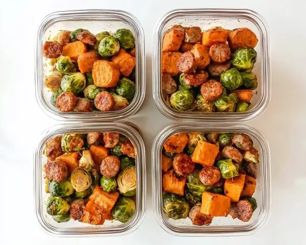 Chicken Apple Sausage Sheet Pan Dinner 3 Chicken Apple Sausage Sheet Pan Dinner
