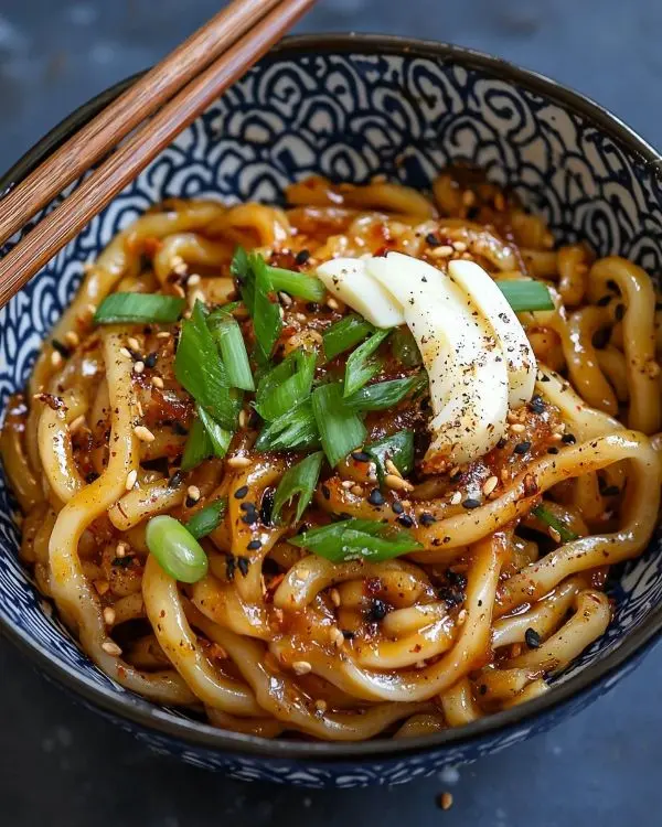 10 Minute Chili Oil Udon Noodles 3 Chili Garlic Udon Noodles recipe