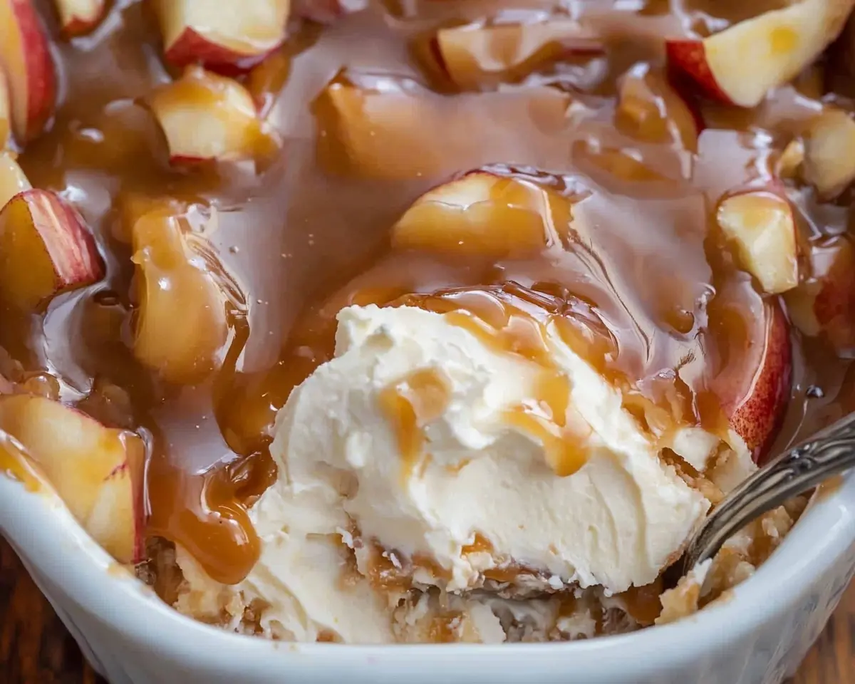 Easy caramel apple cheesecake dip recipe