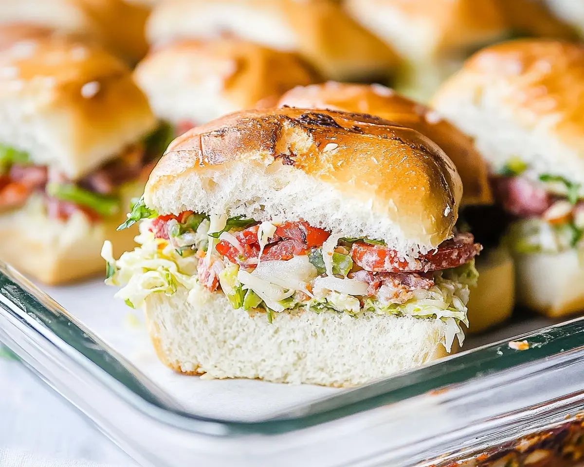 Family Friendly Italian Grinder Sliders