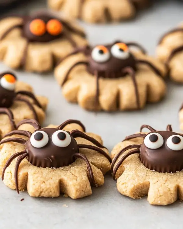 Peanut Butter Spider Cookies 3 Halloween Nutter Butter Cookies