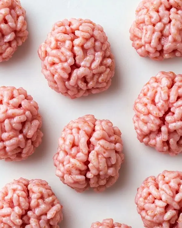 Marshmallow Rice Krispies Halloween Brains 3 Halloween Treats Rice Krispies