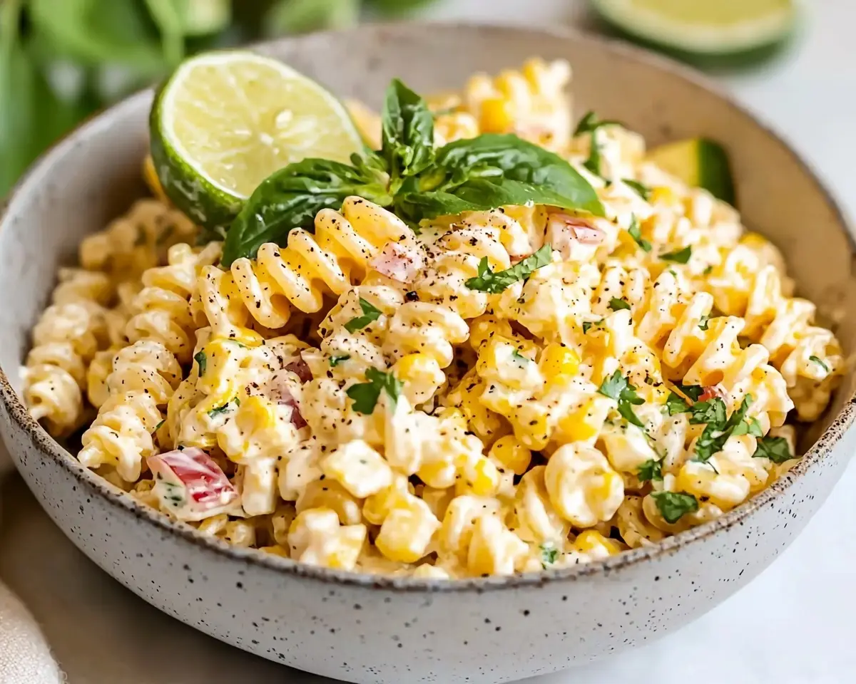 Healthy Street Corn Pasta Salad