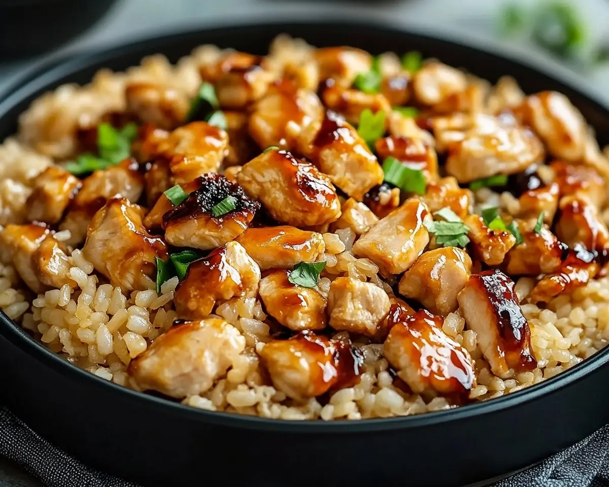 Honey BBQ Chicken Rice
