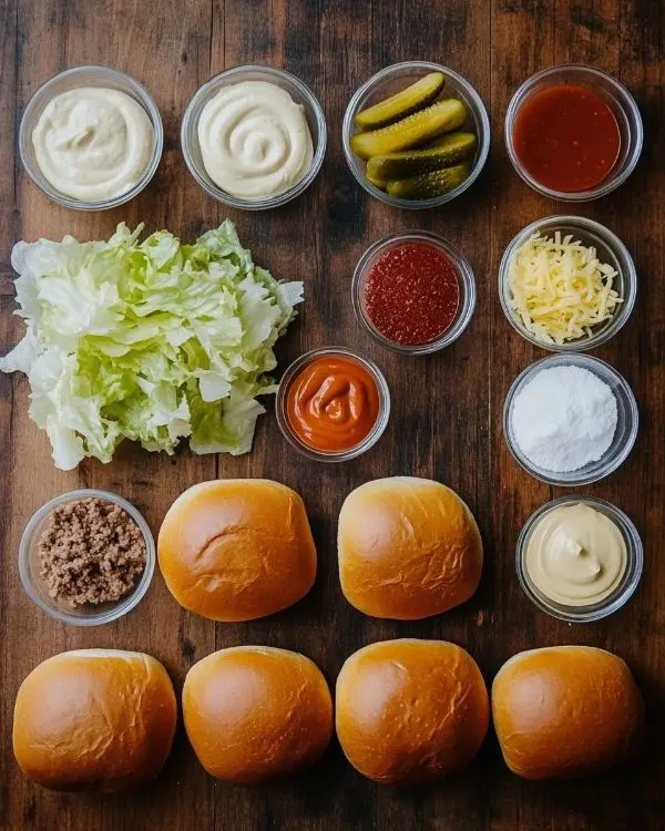 Copycat Big Mac Sliders Recipe 2 Ingredients for Big Mac Sliders