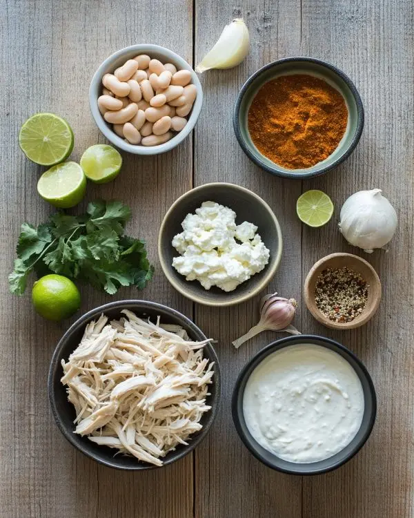 Creamiest White Chicken Chili 2 Ingredients for Creamiest White Chicken Chili