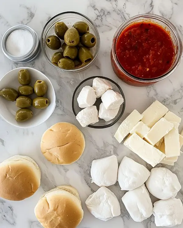 Halloween Chicken Parm Sliders 2 Ingredients for Halloween Chicken Parmesan Sliders