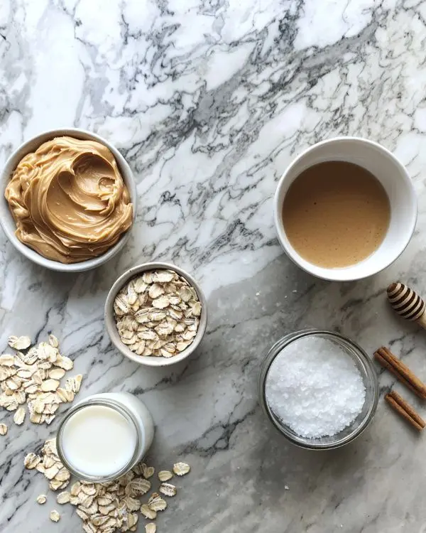 High-Protein Peanut Butter Overnight Oats 6 Ingredients for Peanut Butter Overnight Oats